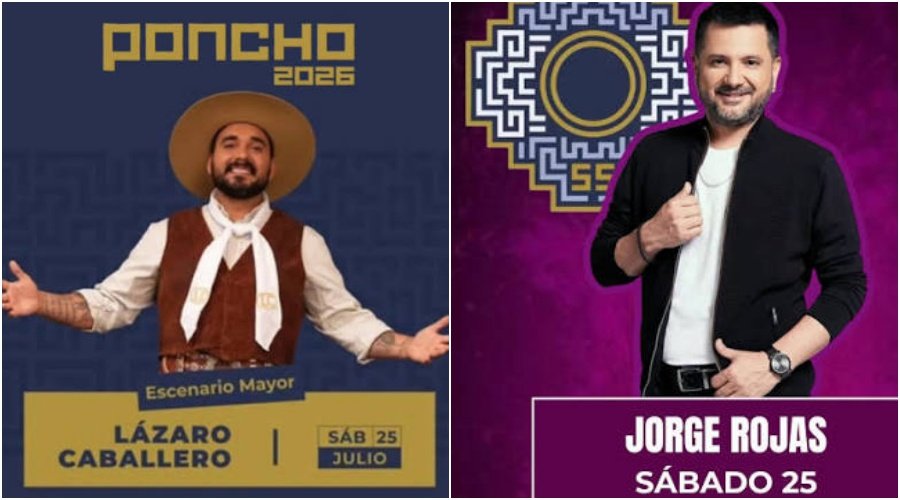 Fiesta del Poncho 2026: la programación de este sábado 25 de julio