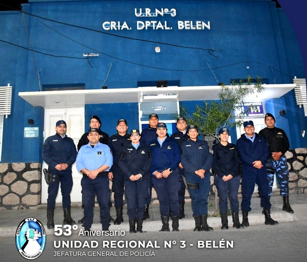 LA UNIDAD REGIONAL N° 3 DE BELÉN CELEBRA SU 53° ANIVERSARIO INSTITUCIONAL