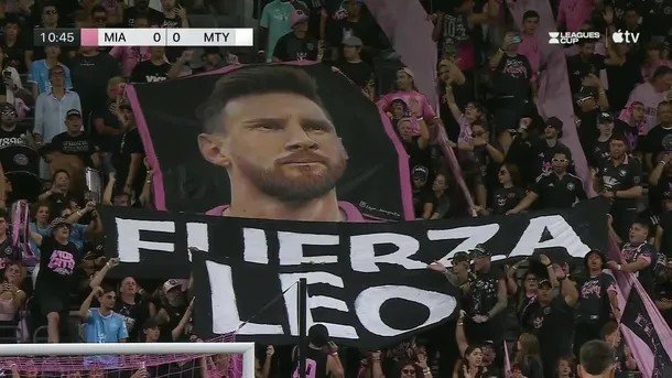 Minuto de silencio, bandera y apoyo total a Lionel Messi en Inter Miami