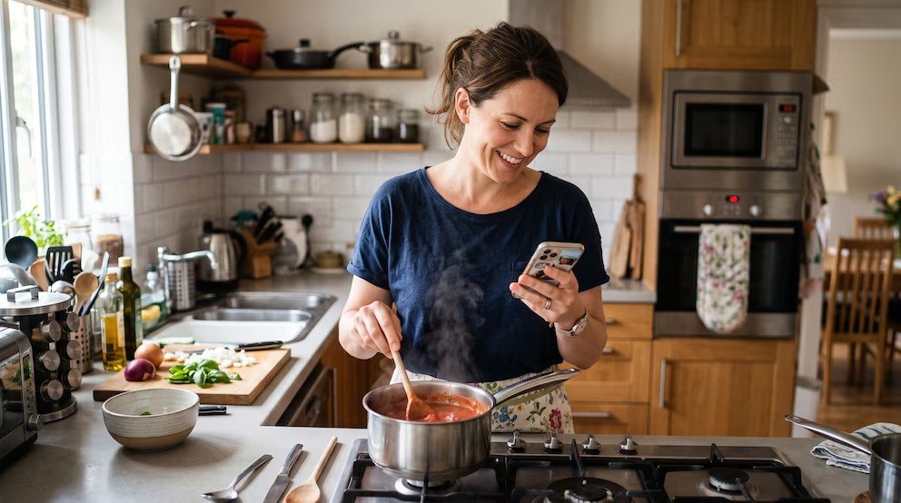 Expertos alertan que comer mirando el celular no solo distrae: cuáles son los efectos sobre el hambre, la saciedad y la ingesta