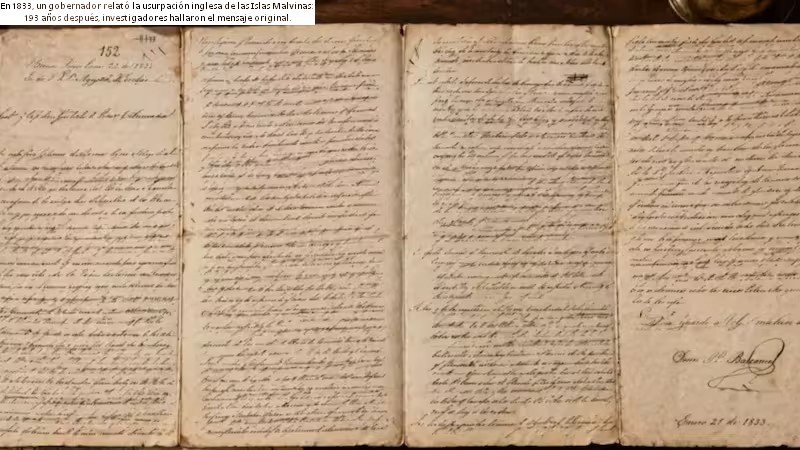 Documento inédito: encontraron una carta de 1833 donde el gobernador de Buenos Aires relata la usurpación inglesa de las Malvinas