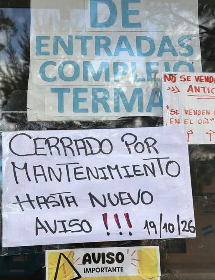 Cerraron las Termas de Fiambalá por refacciones y no hay fecha de reapertura