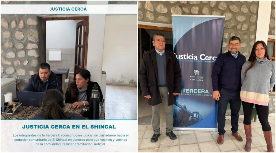 El programa «Justicia Cerca» brindó atención y asesoramiento a vecinos de El Shincal